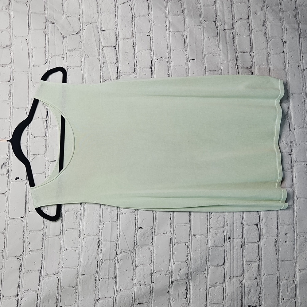 Eileen Fisher Tencel Knit Sleeveless Tunic Top Large